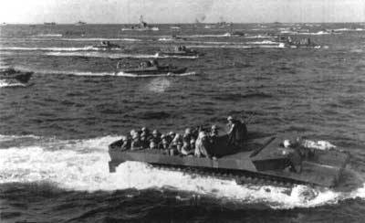 LVT amphibious tractor at Tarawa