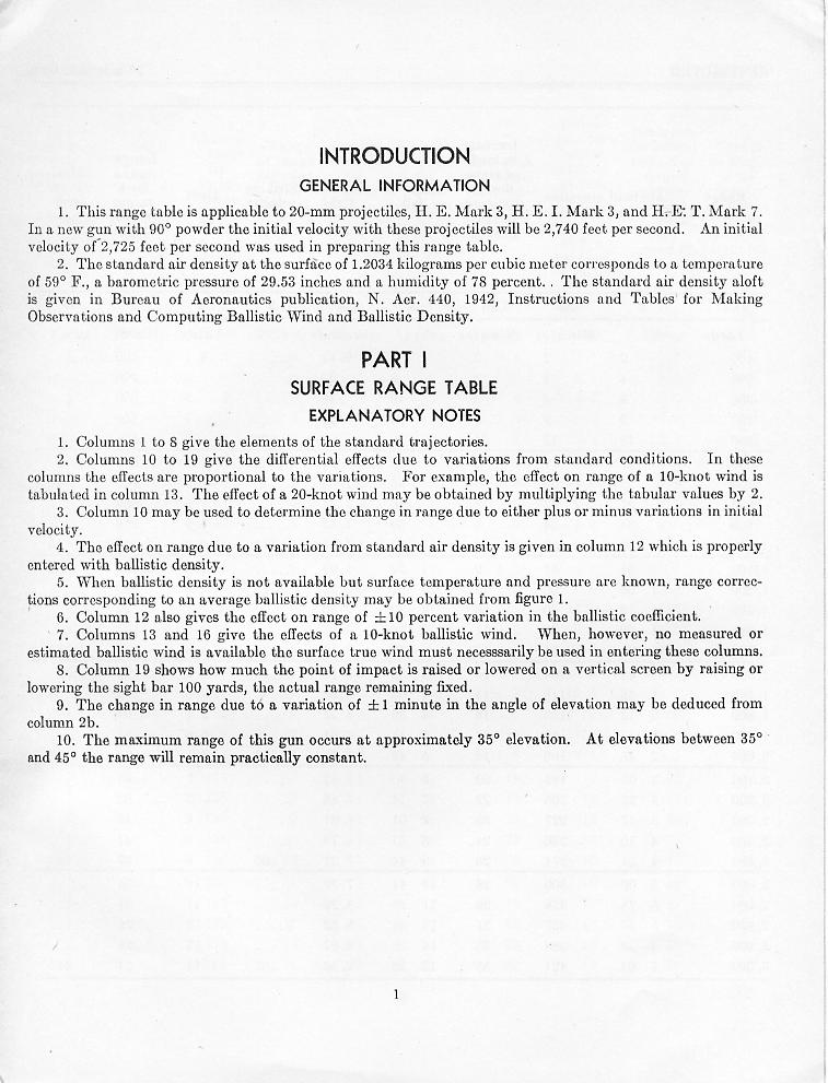 OP 945 Range Table for the 20-mm A.A. Gun — p.6