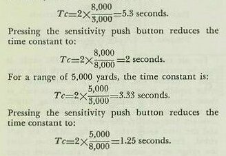 Equation panel &mdash; surface-target time-constant examples with and without the sensitivity push button