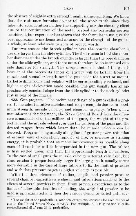 Naval Ordnance 1937, Chapter IV: Guns — p. 107