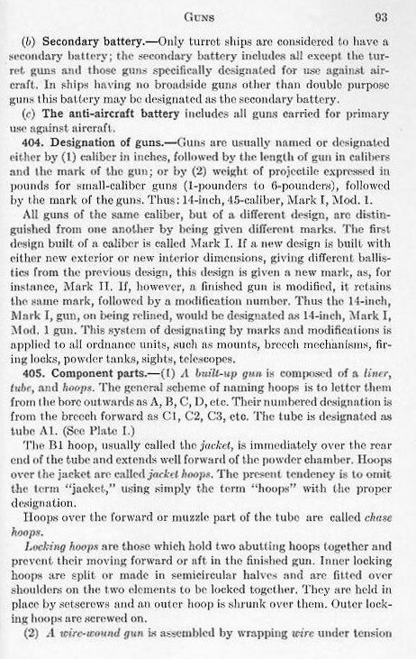 Naval Ordnance 1937, Chapter IV: Guns — p. 93