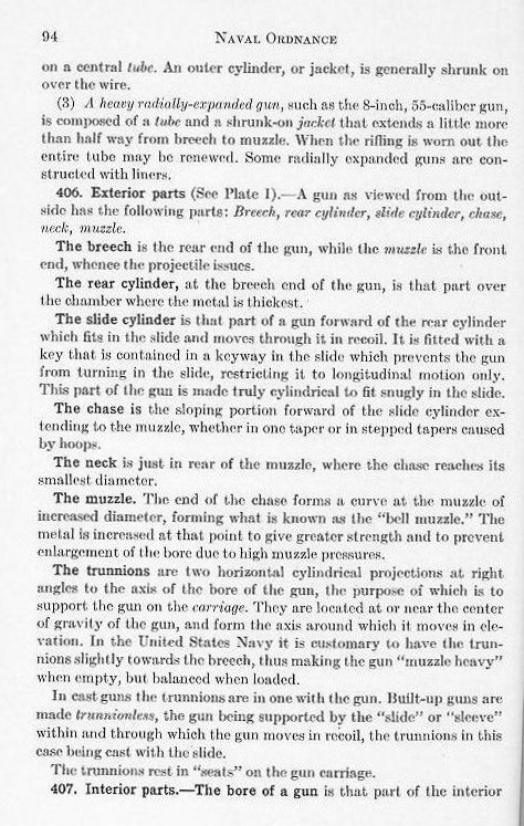 Naval Ordnance 1937, Chapter IV: Guns — p. 94
