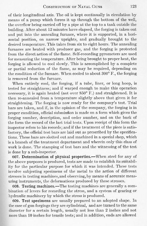Naval Ordnance 1937, Chapter VI: Construction of Naval Guns — p. 123