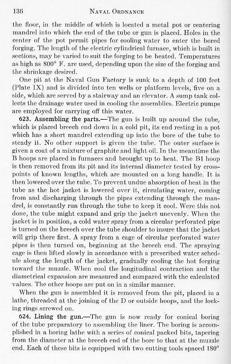 Naval Ordnance 1937, Chapter VI: Construction of Naval Guns — p. 136