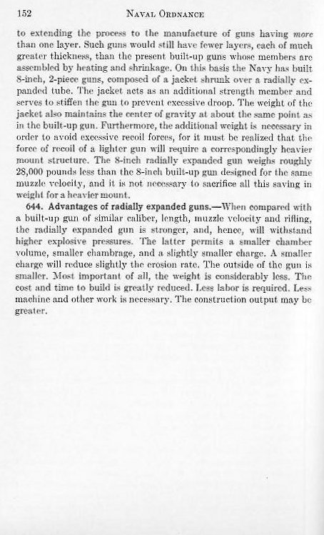 Naval Ordnance 1937, Chapter VI: Construction of Naval Guns — p. 152