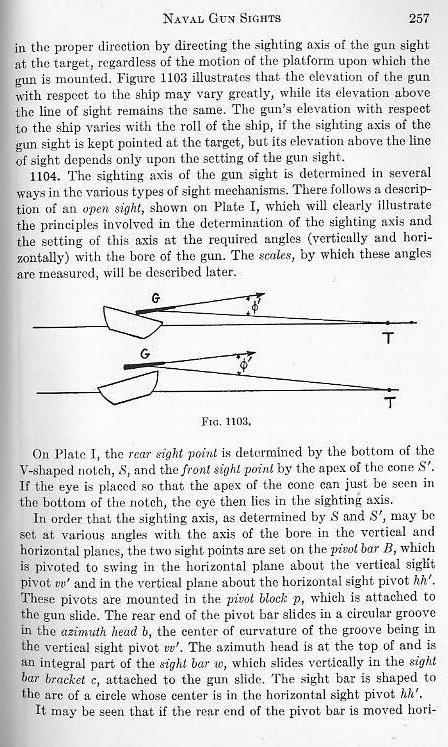 Naval Ordnance 1937, Chapter XI: Naval Gun Sights — p. 257