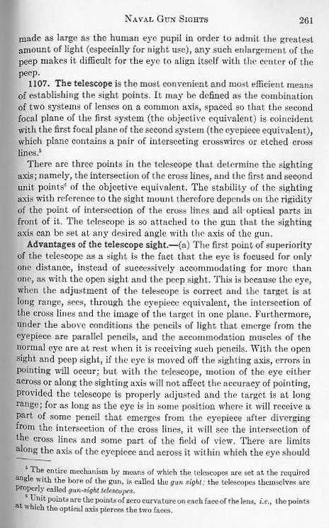 Naval Ordnance 1937, Chapter XI: Naval Gun Sights — p. 261