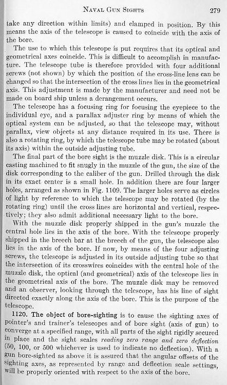 Naval Ordnance 1937, Chapter XI: Naval Gun Sights — p. 279