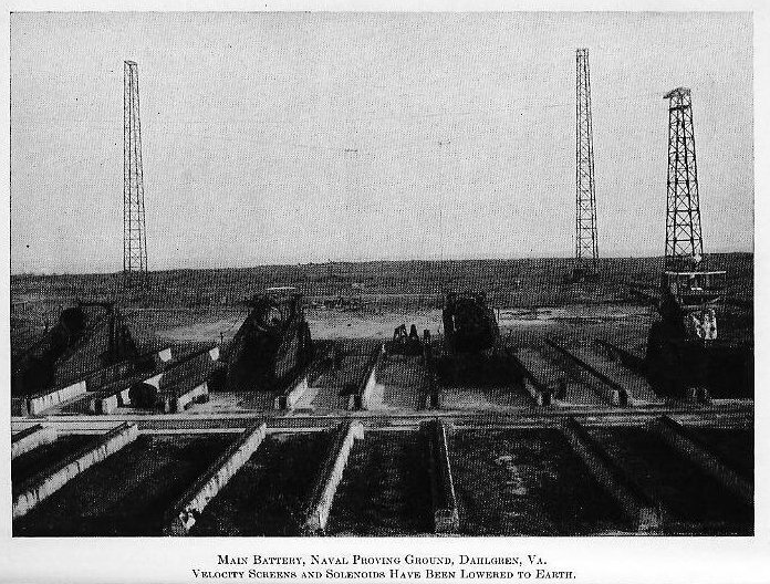 Plate I &mdash; Main battery emplacements at the U.S. Naval Proving Ground, Dahlgren