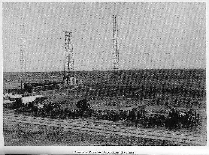 Plate III &mdash; Secondary battery tying-down circles at the Naval Proving Ground