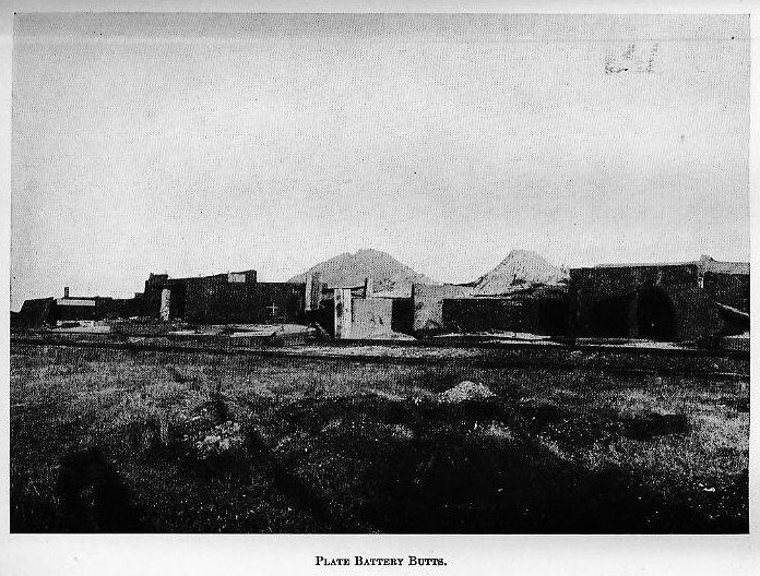Plate VIII &mdash; Armor plate butts at the Naval Proving Ground