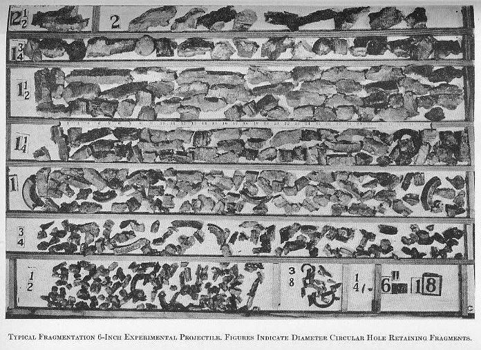 Plate X &mdash; Projectile fragmentation test, Naval Proving Ground